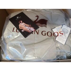 Luzern Goose Women's Down Hooded Jacket/Coat - Beige Size Medium (1328)